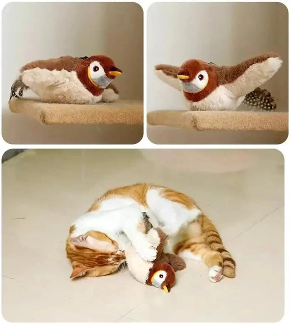 Flappy Bird Cat Toy – Interactive Electric Fluttering Bird for Cats | Motion-Activated, Rechargeable & Irresistible Play